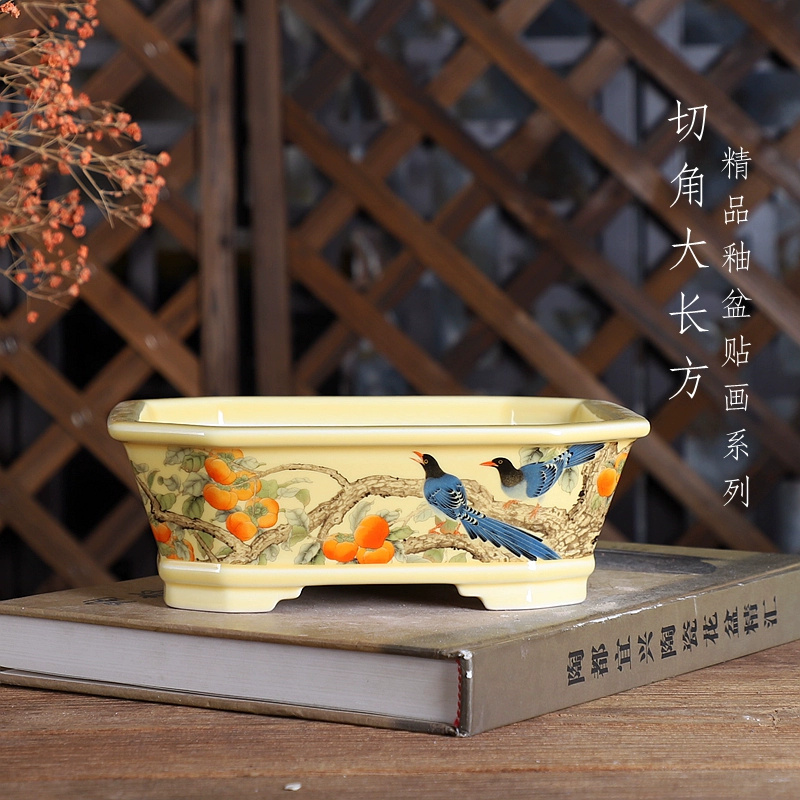 Фарфоровый прямоугольный горшо – обзор и цена Bonsai Garden Table