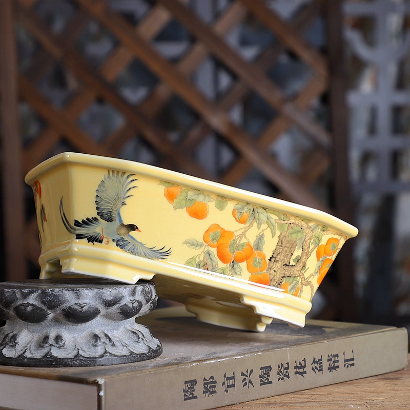 Фарфоровый прямоугольный горшо – обзор и цена Bonsai Garden Table
